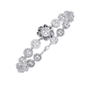 Grand Halo Medallion Diamond Bracelet
