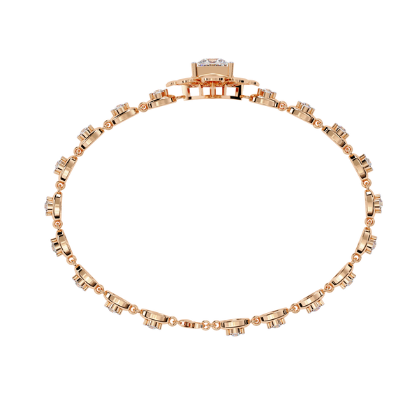 Symmetry Quad Cluster Diamond Bracelet