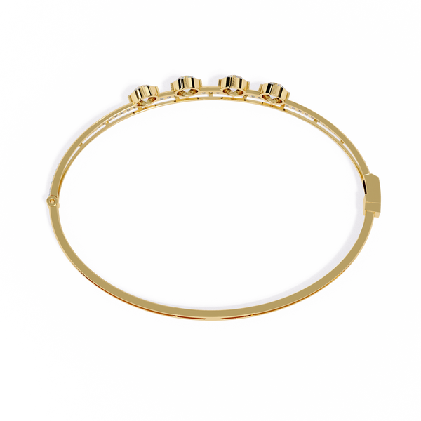 Imperial Cushion Halo Woven Bangle