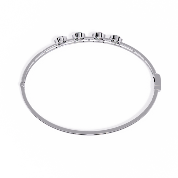 Imperial Cushion Halo Woven Bangle