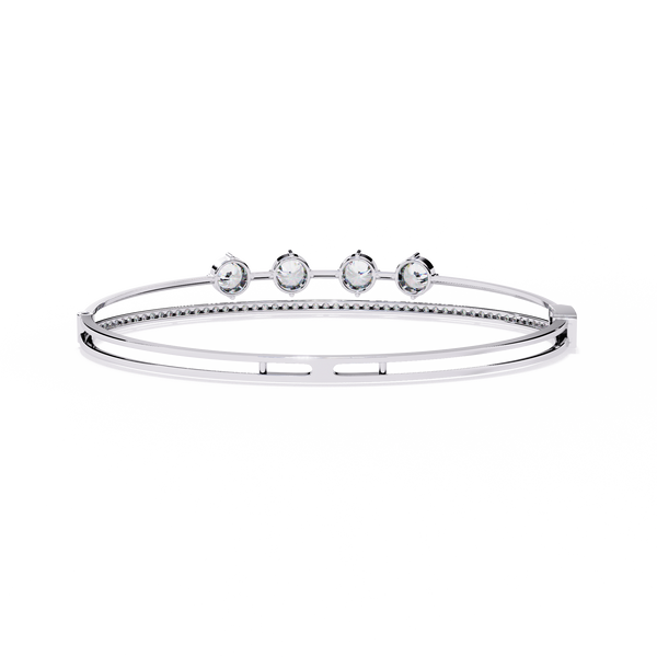 Imperial Cushion Halo Woven Bangle