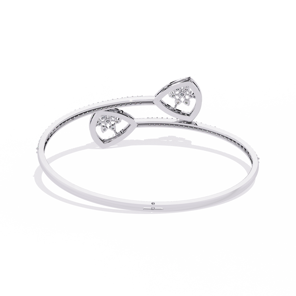 Floating Trellis Diamond Bangle