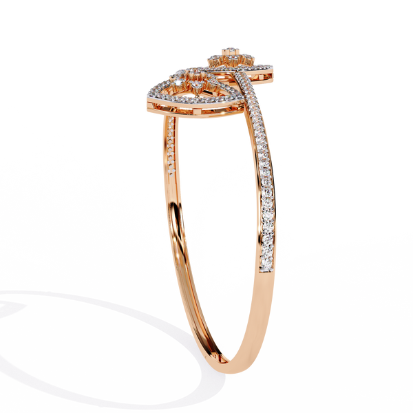 Floating Trellis Diamond Bangle
