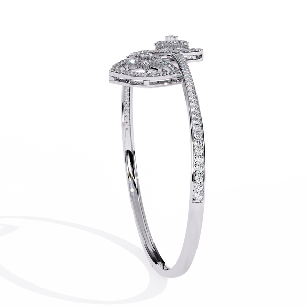 Floating Trellis Diamond Bangle