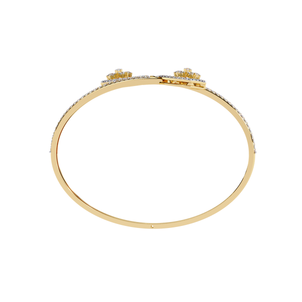 Floating Trellis Diamond Bangle