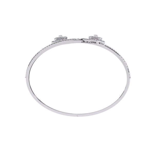 Floating Trellis Diamond Bangle