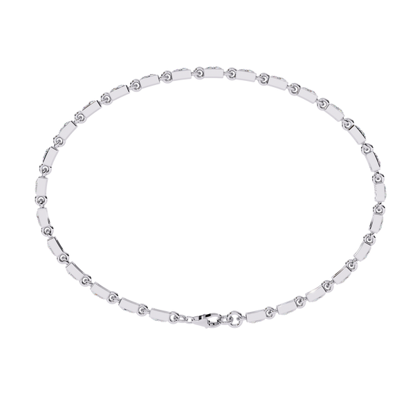 Sunburst Floral Circle Link Bracelet