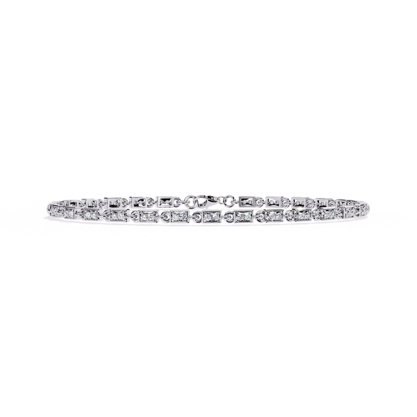 Sunburst Floral Circle Link Bracelet