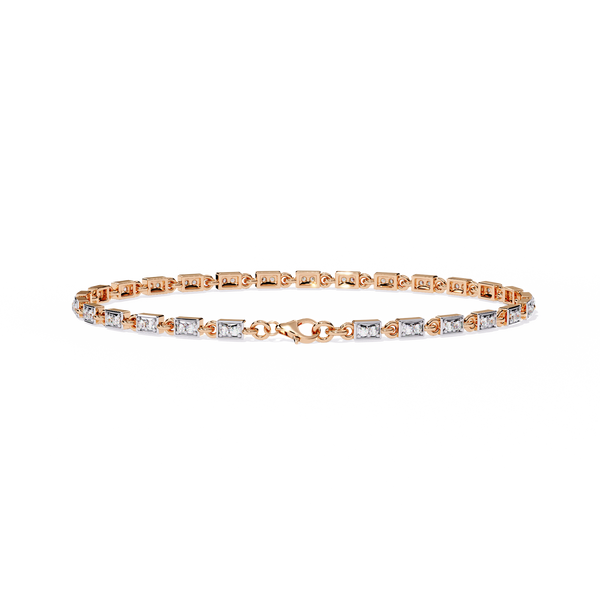 Sunburst Floral Circle Link Bracelet
