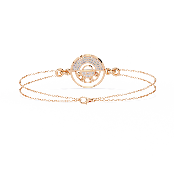 Orbital Sphere Diamond Two-Tone Bracelet