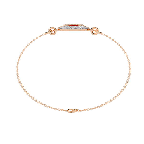 Orbital Sphere Diamond Two-Tone Bracelet