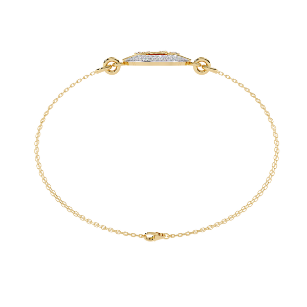 Orbital Sphere Diamond Two-Tone Bracelet
