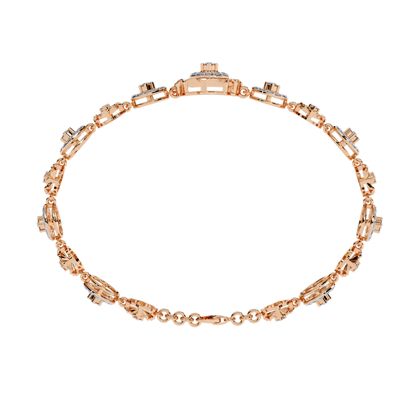 Twin Triangle Geometric Open Bangle