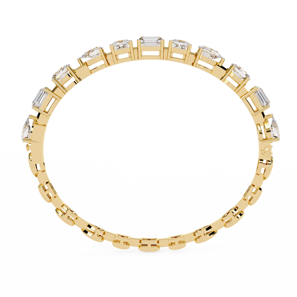 Exceptional Multi-Shape Diamond Tennis Bracelet