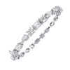 Exceptional Multi-Shape Diamond Tennis Bracelet