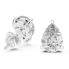 Pear Brilliant Diamond Solitaire Studs