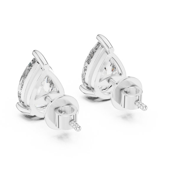 Pear Brilliant Diamond Solitaire Studs
