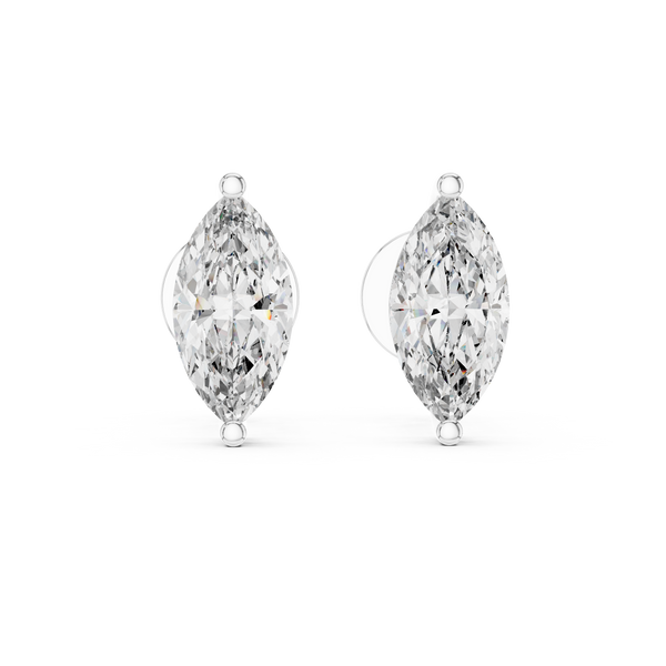 Marquise Brilliant Diamond Studs