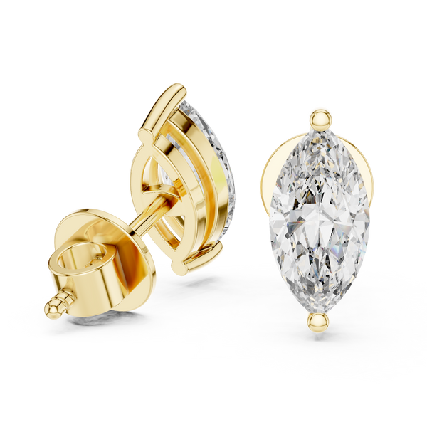 Marquise Brilliant Diamond Studs