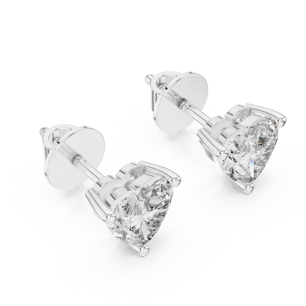 The 'Amour' Heart Diamond Earrings