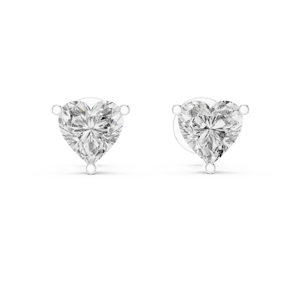 The 'Amour' Heart Diamond Earrings