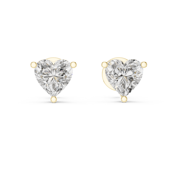 The 'Amour' Heart Diamond Earrings