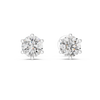 Geometric Cage Round Brilliant Studs