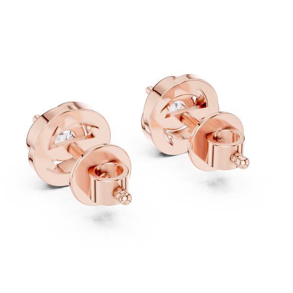 Sculptural Swirl Diamond Studs