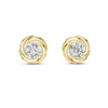 Sculptural Swirl Diamond Studs
