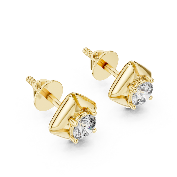 The Essential Round Brilliant Solitaire Studs