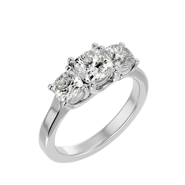 Eva Diamond Three Stone Ring
