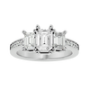 Evangeline Diamond Three Stone Ring