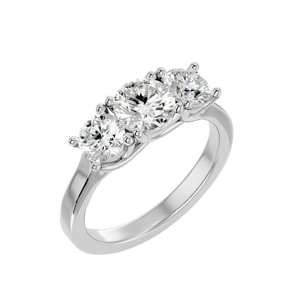 Eden Diamond Three Stone Ring