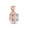 The 'Eclipse' Halo Diamond Pendant