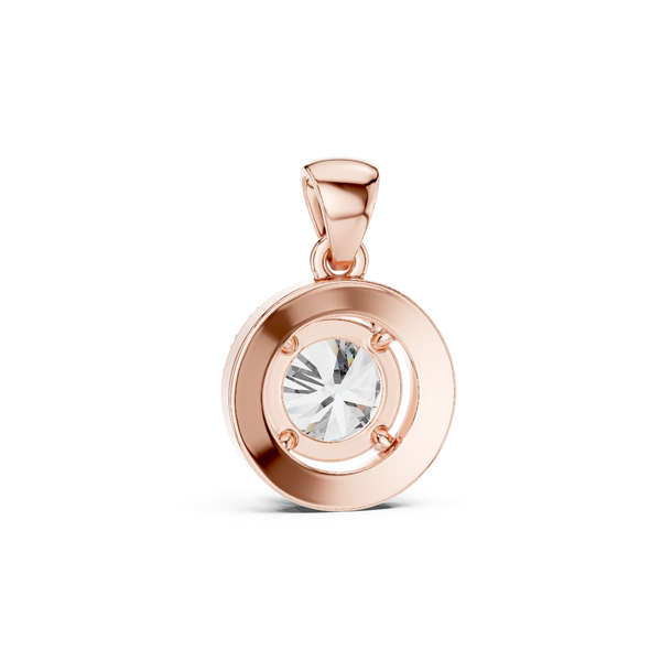 The 'Eclipse' Halo Diamond Pendant