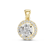 The 'Eclipse' Halo Diamond Pendant