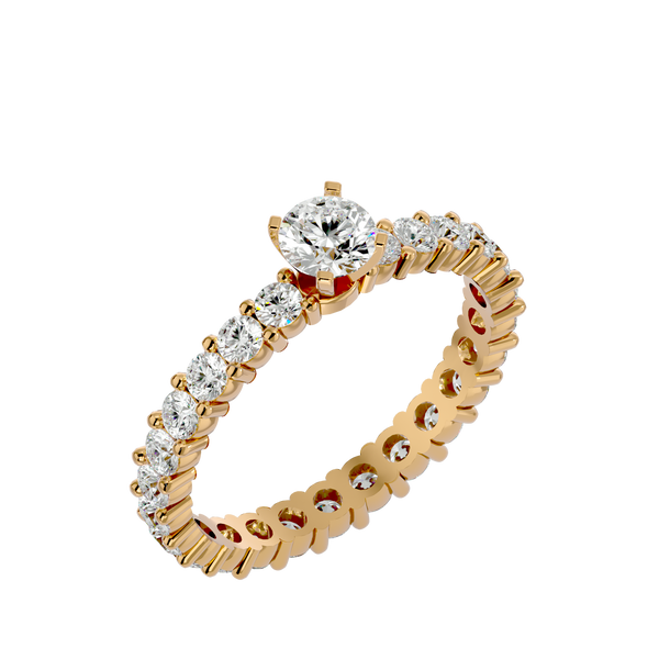 Rumi Diamond Solitaire Ring