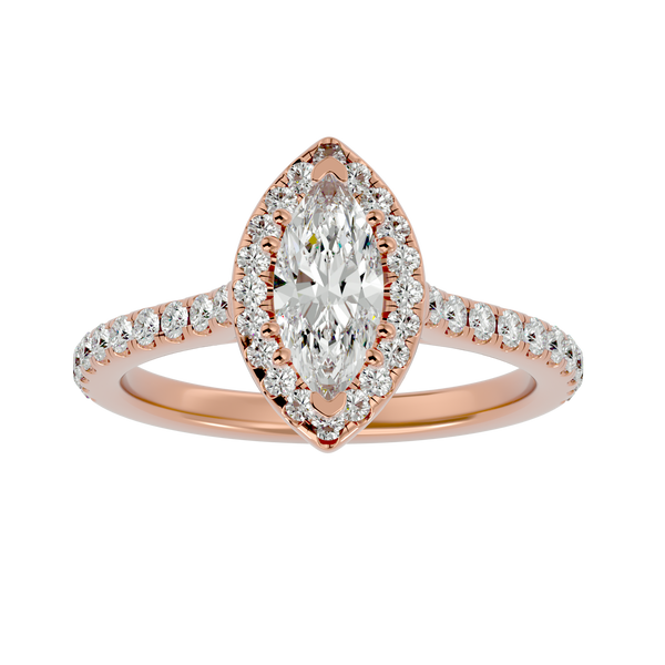 Aurelia Diamond Halo Ring