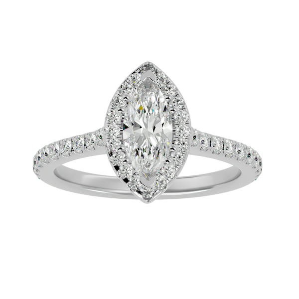 Aurelia Diamond Halo Ring
