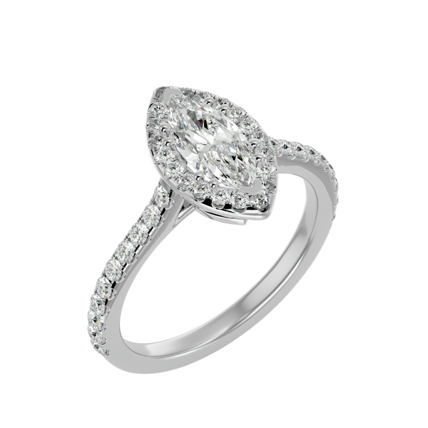 Aurelia Diamond Halo Ring