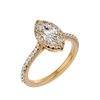 Aurelia Diamond Halo Ring