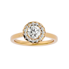 Coretta Diamond Halo Ring