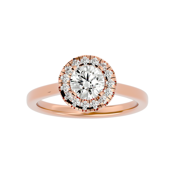 Coretta Diamond Halo Ring