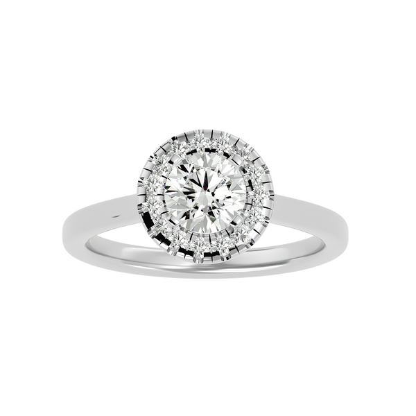 Coretta Diamond Halo Ring