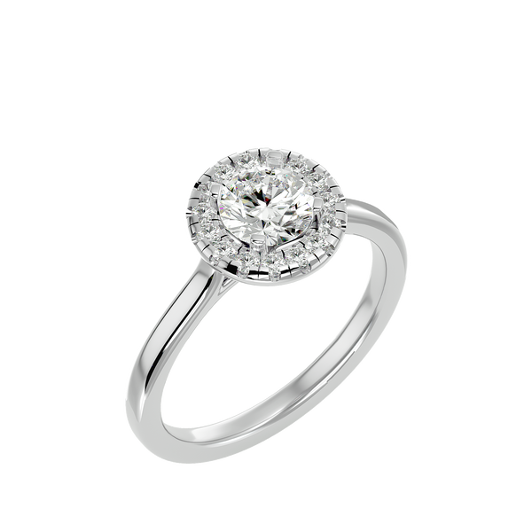 Coretta Diamond Halo Ring