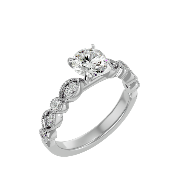 Evelyn Diamond Solitaire Ring
