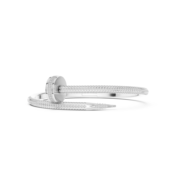 Rebel Pave Diamond Statement Bangle