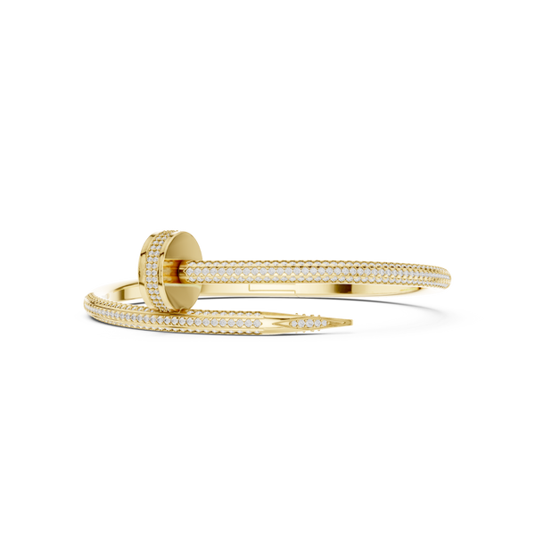 Rebel Pave Diamond Statement Bangle