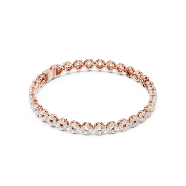 Modern Gallery Link Diamond Bracelet