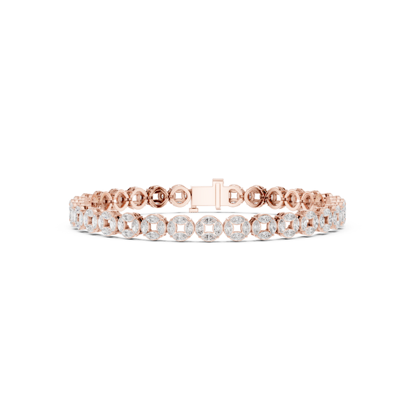 Modern Gallery Link Diamond Bracelet